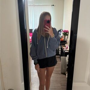 American Eagle Outfitters Navy Zip-Up Hoodie